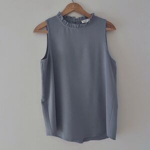 Rielle High Neck Sleeveless Top, Sz Medium, Sage Green, EUC